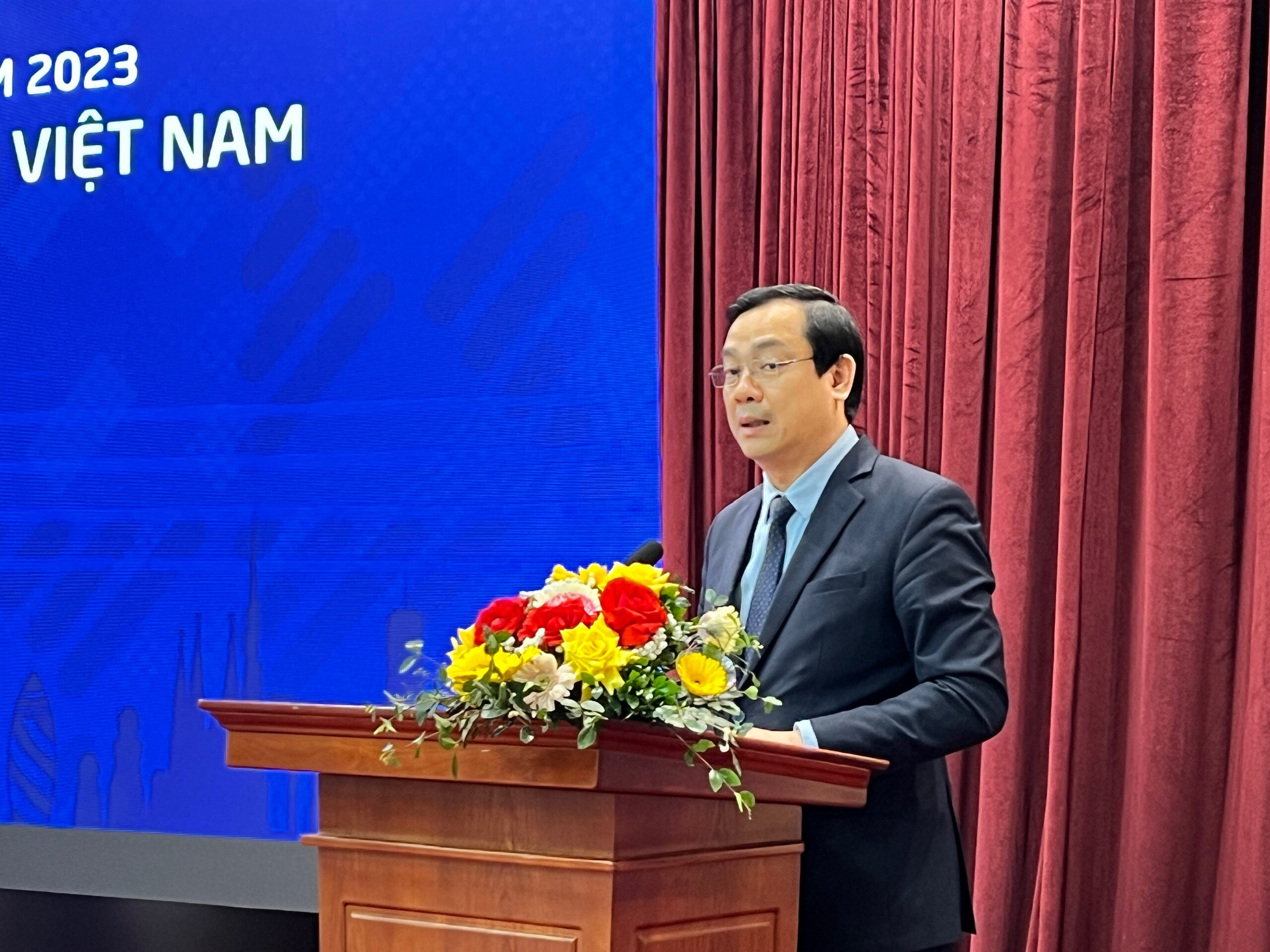 Tổng cục trưởng Tổng cục Du lịch Nguyễn Trùng Khánh phát biểu tại Diễn đàn. Ảnh: Anh Tú